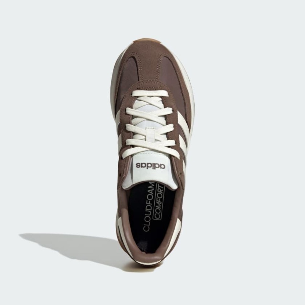 Adidas NWT Run 70s 2.0 Brown Cream Women Sneakers JQ7912 Cloudfoam Shoes - Picture 4 of 7